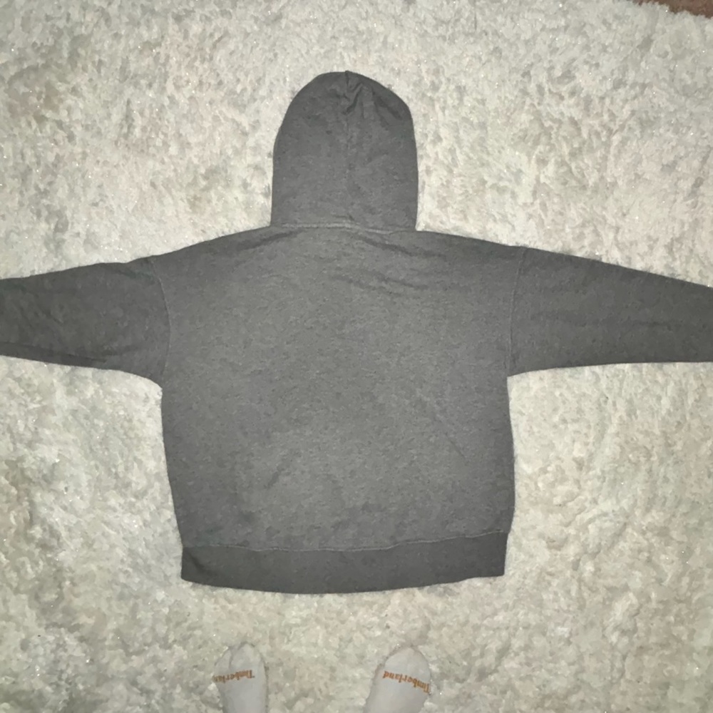 Aerie Gray Hoodie Sweatshirt Cropped Boxy Size XS - Picture 2 of 3